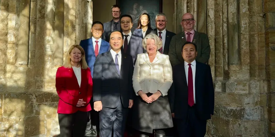 Delegates from Peking University with Durham representatives at Castle College