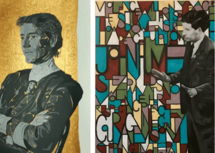 Two pieces of student conceptual art