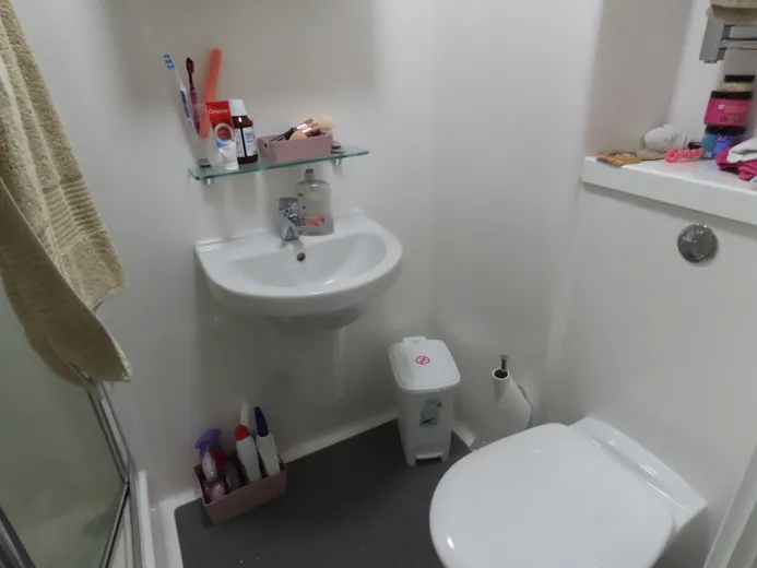 One of our ensuite bathrooms in on of our flats.