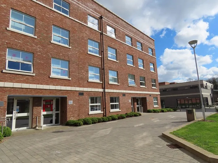 A view of student townhouse accommodation