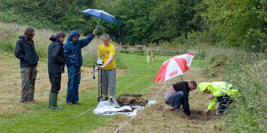 Students taking part in a body recovery workshop