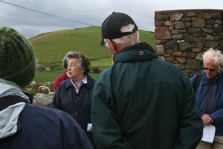 Rosemary in front of some hills