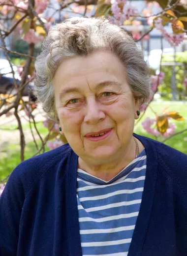 Rosemary in front of Blossoms