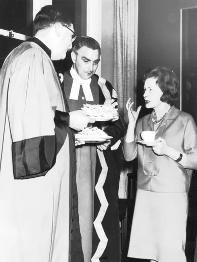 WB Fisher at an event in the 1960s