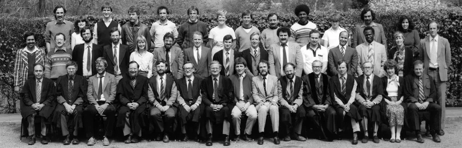 Geography Department Postgraduate Group Photo from 1984