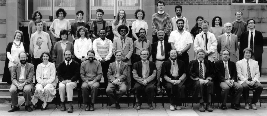 Geography Department Postgraduate Group Photo from 1990
