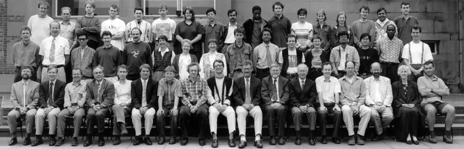 Geography Department Postgraduate Group Photo from 1996