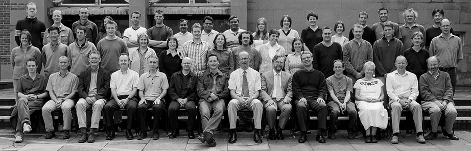Geography Department Postgraduate Group Photo from 2002