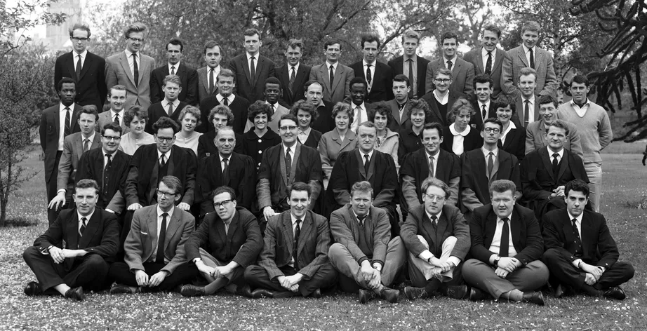 Geography Department Undergraduate Group photo from 1963