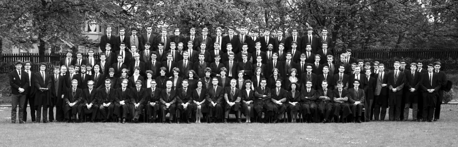 Geography Department Undergraduate Group photo from 1967