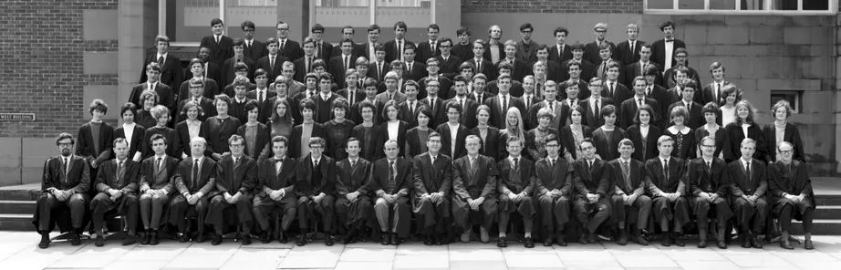 Geography Department Undergraduate Group photo from 1968
