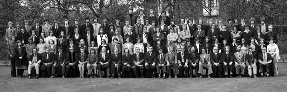 Geography Department Undergraduate Group photo from 1976