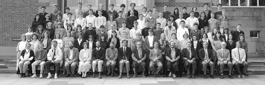 Geography Department Undergraduate Group photo from 1990