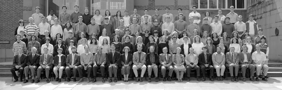 Geography Department Undergraduate Group photo from 1994
