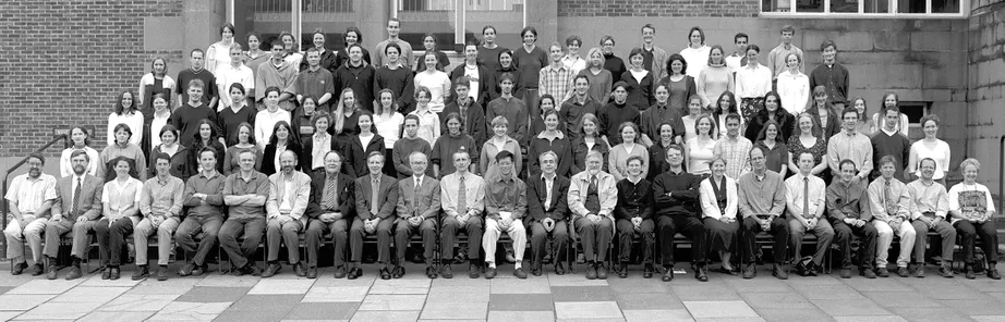 Geography Department Undergraduate Group photo from 1999