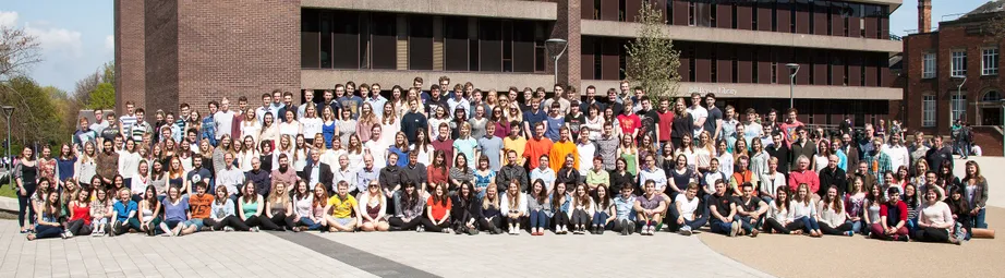 Geography Department Undergraduate Group photo from 2014