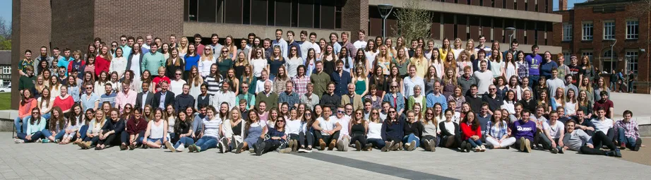 Geography Department Undergraduate Group photo from 2015