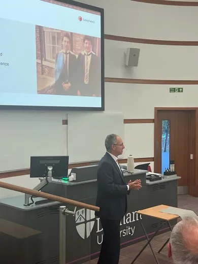 Nigel Swycher speaking at Durham Law School