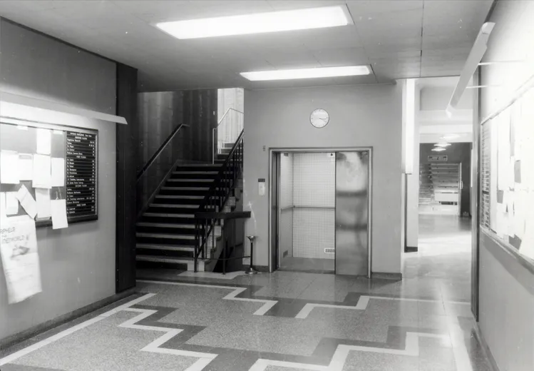 Lobby of the Rochester Building 1960s