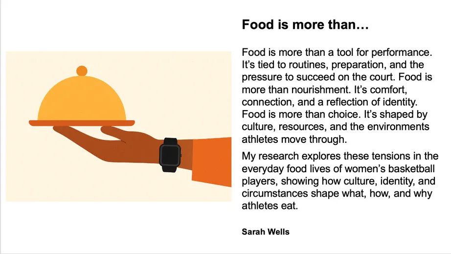 Sarah Well's entry to the picturing research event