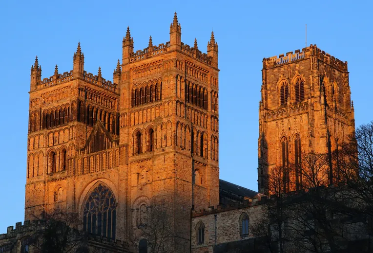 Durham Cathedral at sunset
