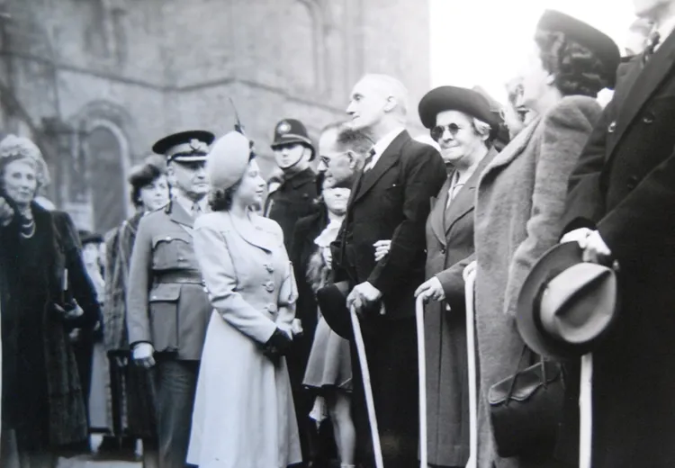 Princess Elizabeth at Durham Cathedral Oct 1947