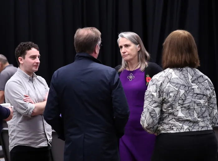 People at the Meet the Chancellor event