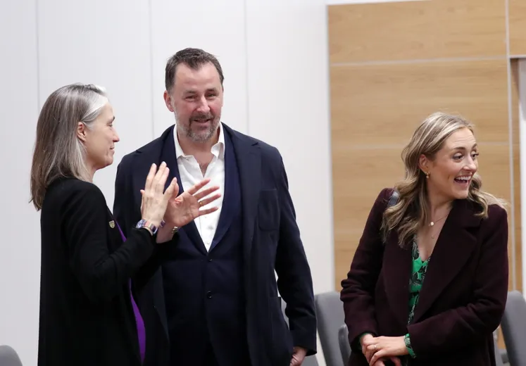 People talking at the Meet the Chancellor event