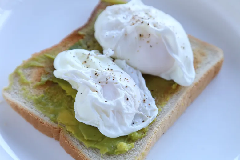 Avocado & 2 Poached Eggs on Toast