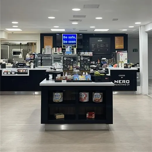 Café counter at Maiden Castle