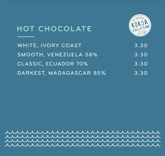 Small Island Coffee Menu 2