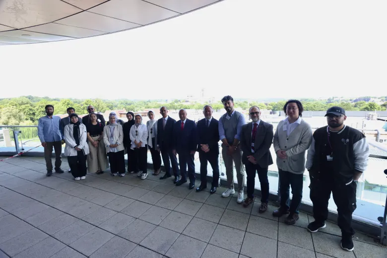 Mr al-Budaiwi and his colleagues met with a group of students at the Calman Centre for Teaching and Learning, Durham, UK