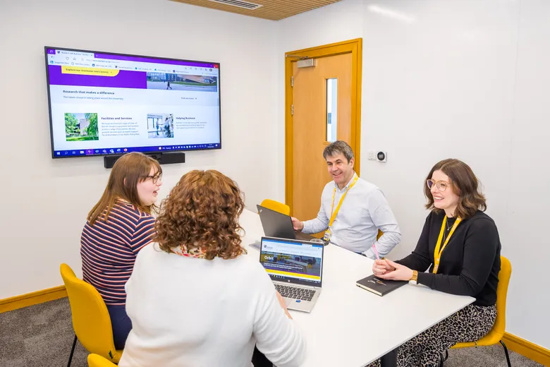 Orbit meeting room with delegates