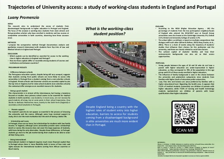 Trajectories of University access: a study of working-class students in England and Portugal