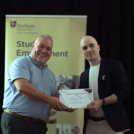 Matt Jaworski (Adopter Ltd) receiving award certificate