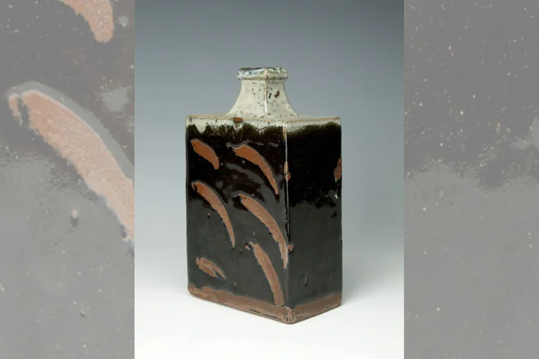 Bottle vase by Hamada Shoji, post-1950