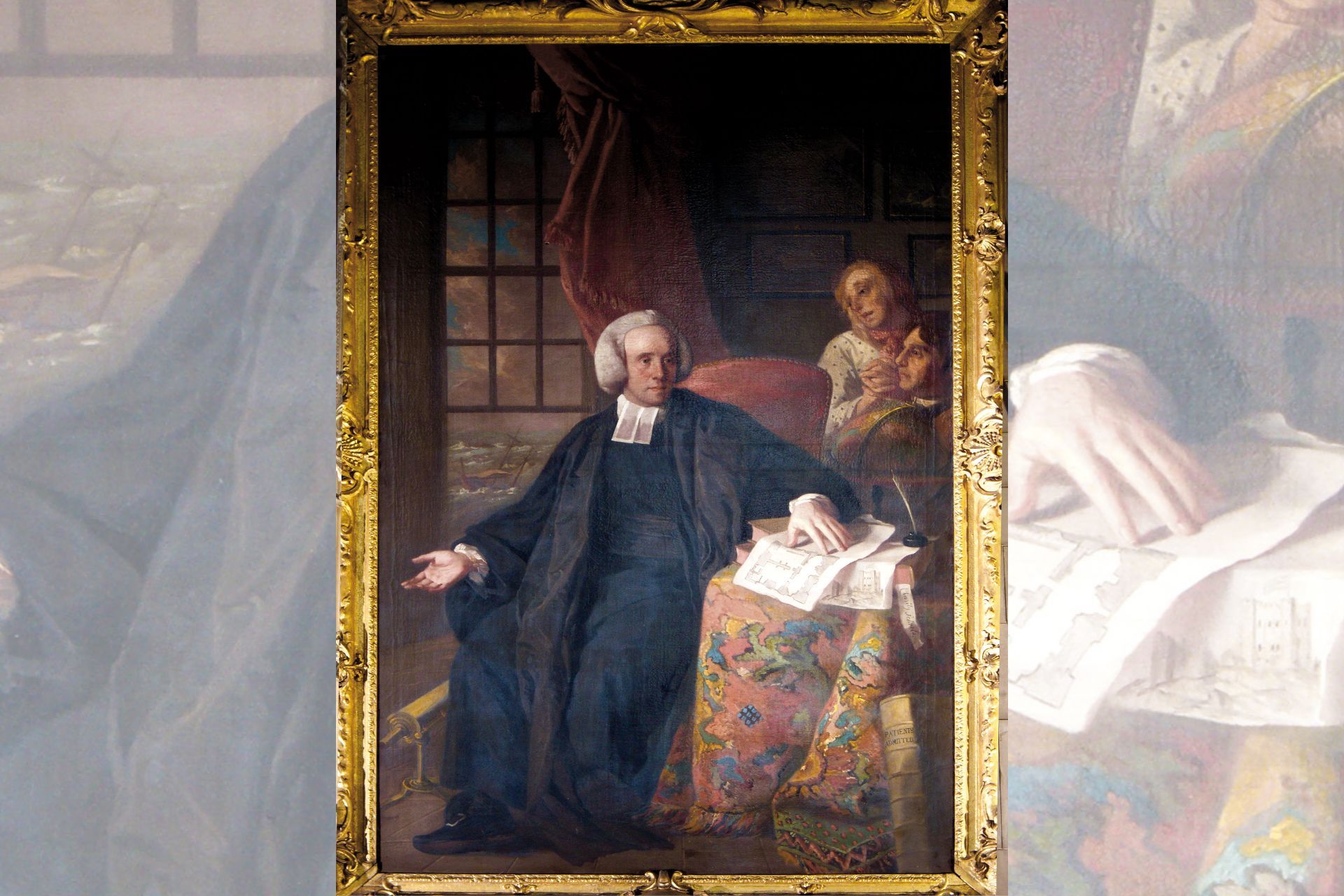 Portrait of John Sharp, Archdeacon of Northumberland (1723-1792), painted by Benjamin West (around 1780), which is still at Bamburgh Castle. Photo credit: Nick McCann