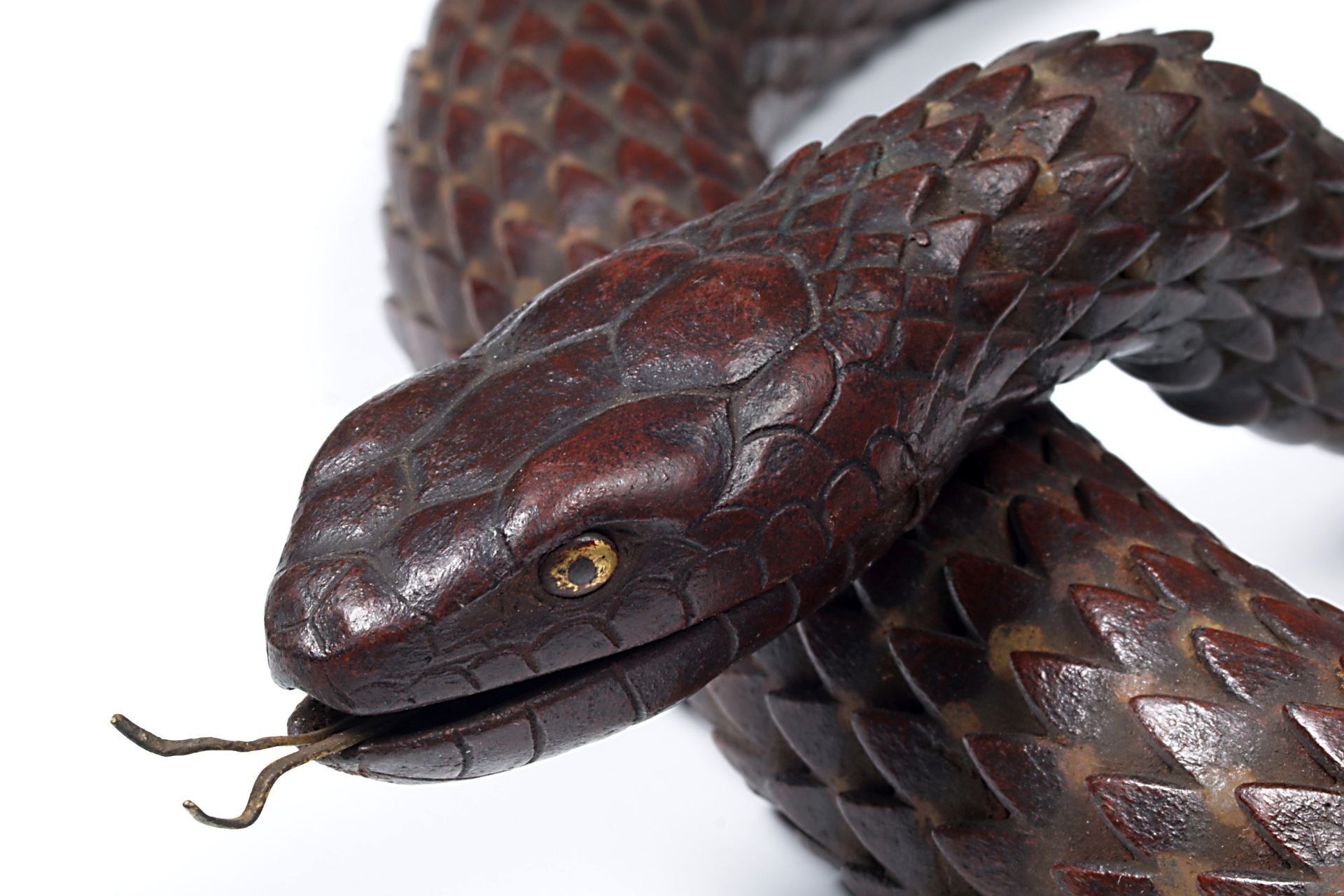 Articulated metal snake by Muneyoshi, 19th century