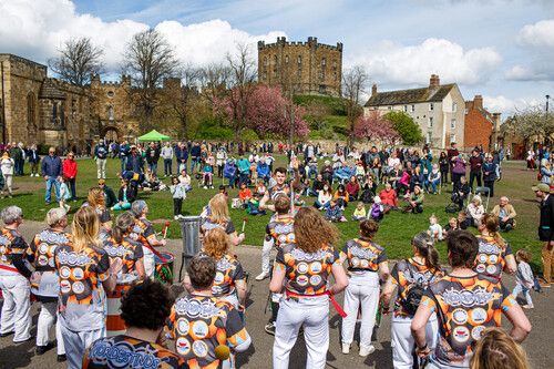 Steel band playing on Palace Green at World Heritage Day 2022