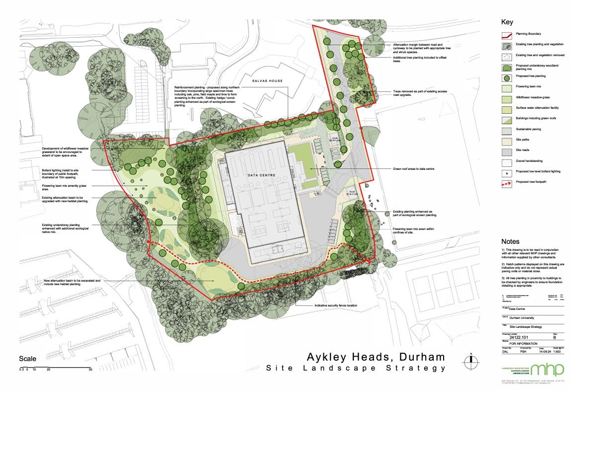 Site Landscape Strategy for the Data Centre