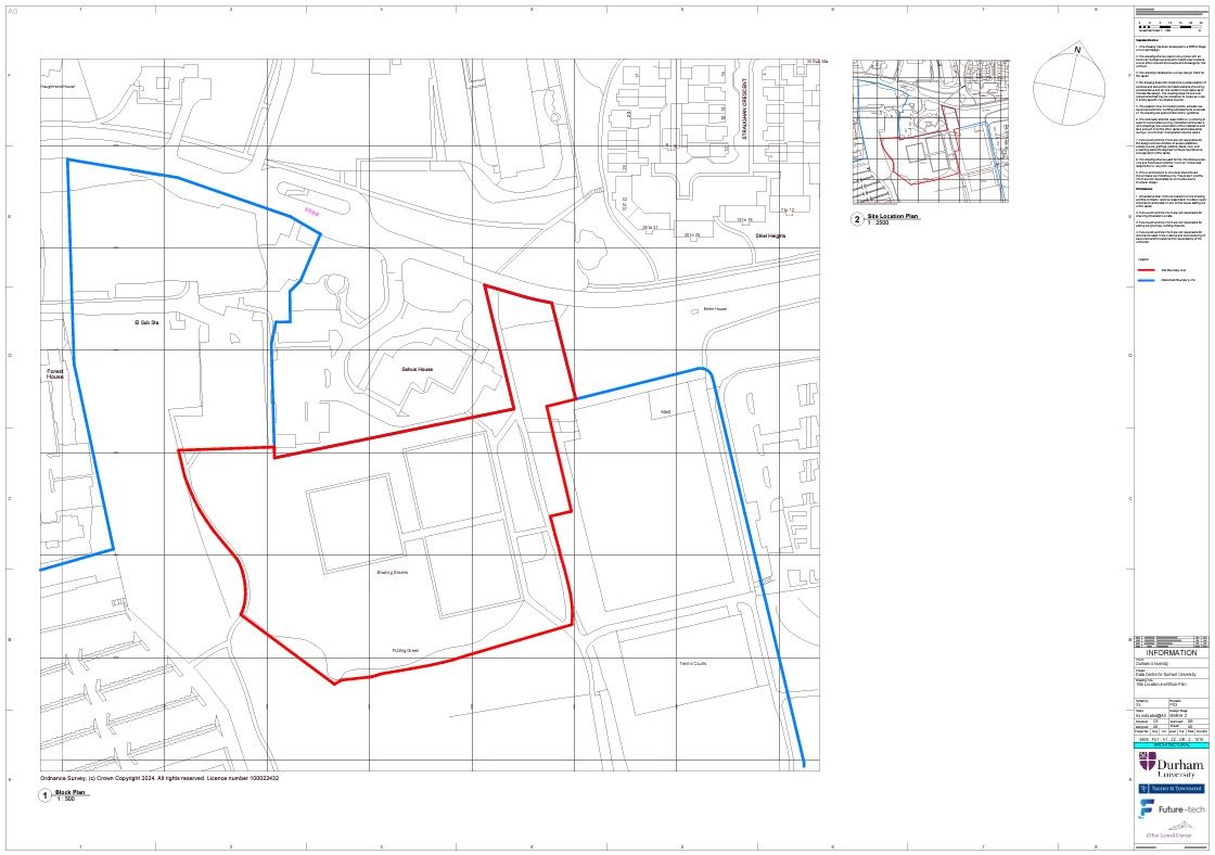 Site Location and Block Plan for the Data Centre