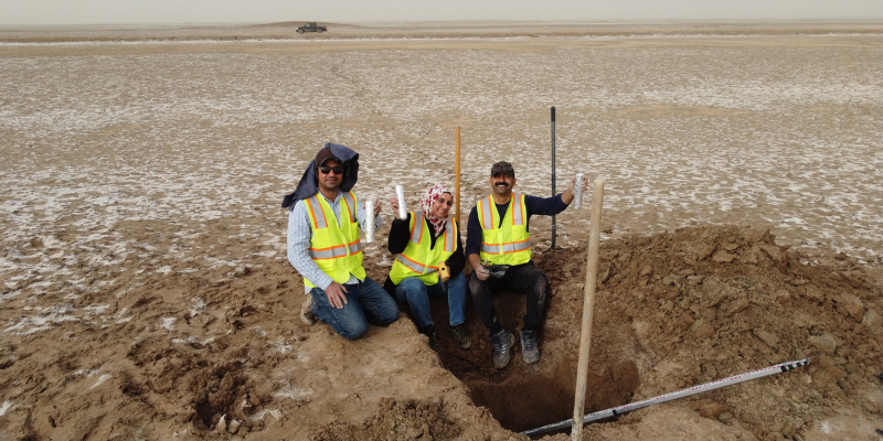 From left to right, Jaafar Jotheri (Durham University), Nawrast Abdalwahab ( Basra University), and my student Ali Al-Gburi (University of Al-Qadisiyah).