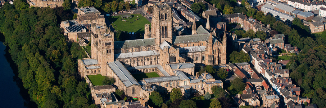 A drone view of Durham Cathedral