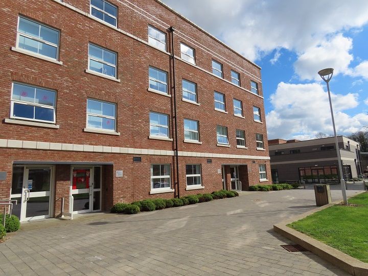 A view of student townhouse accommodation