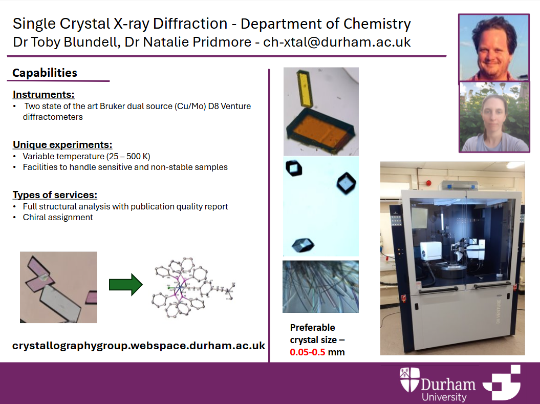 Service slides - Single Crystal X-ray Diffraction