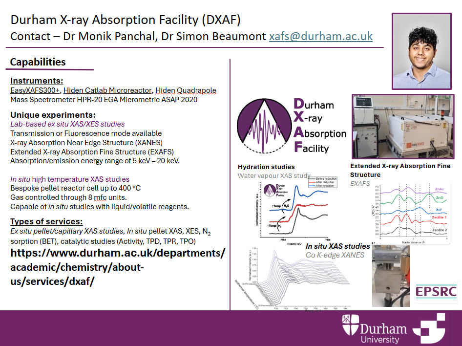 Service slides - Durham X-ray Absorption Facility (DXAF)