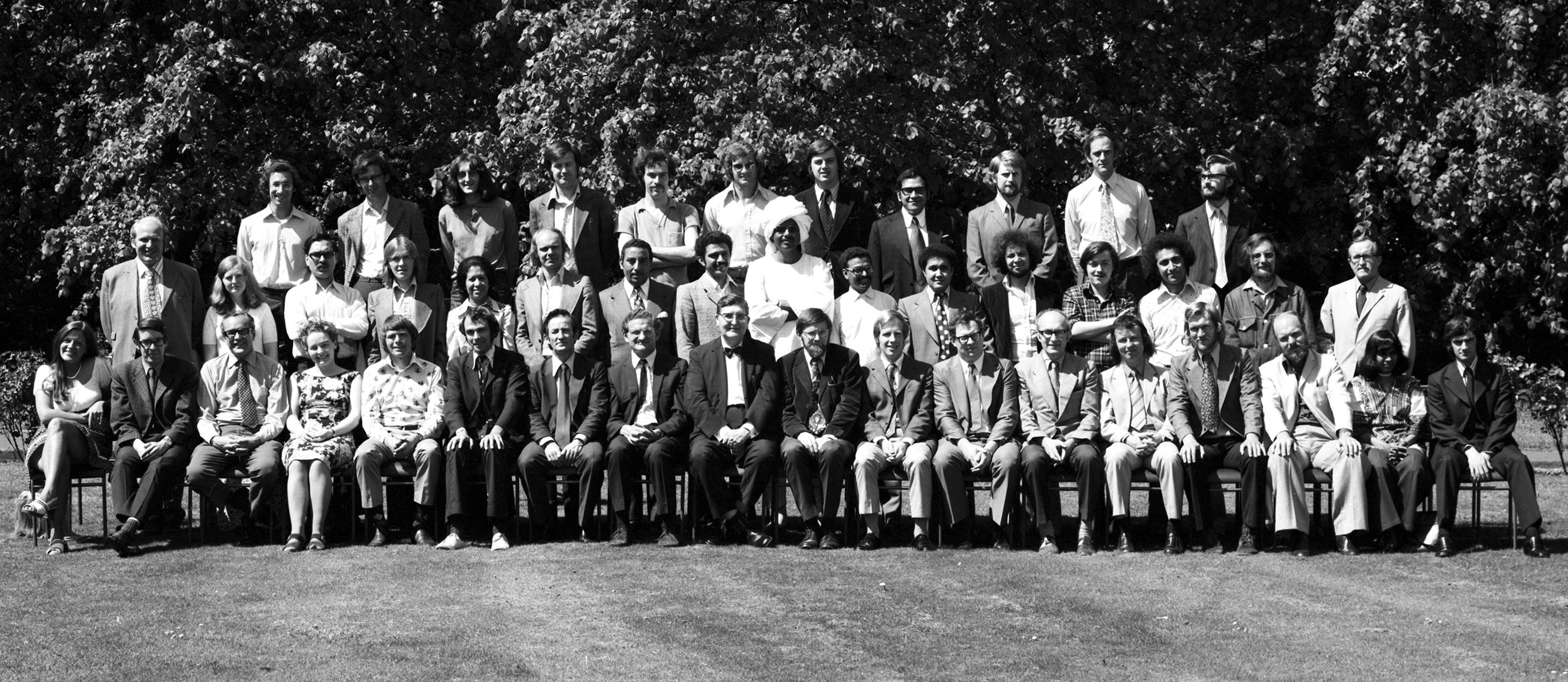 Geography Department Postgraduate Group photo from 1975