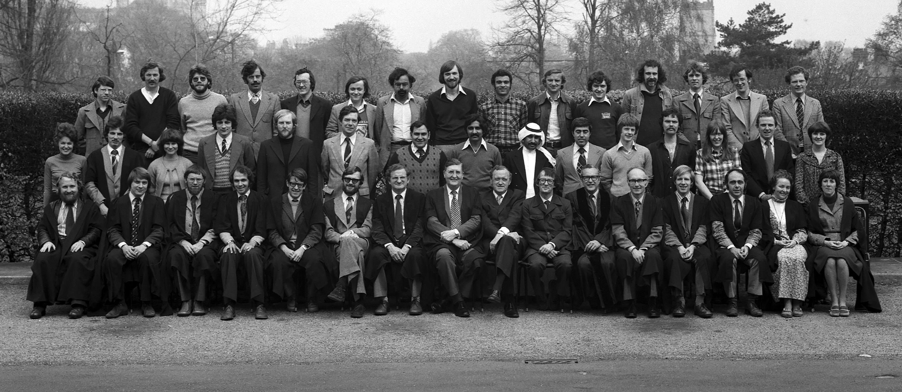 Geography Department Postgraduate Group Photo from 1978