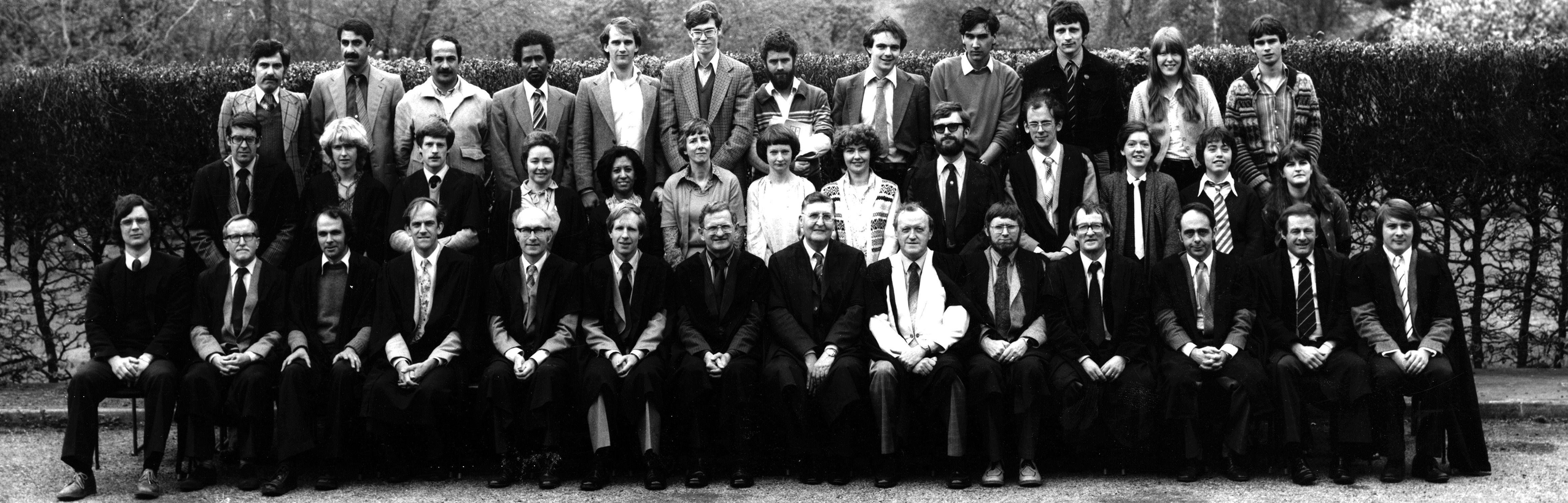 Geography Department Postgraduate Group Photo from 1981