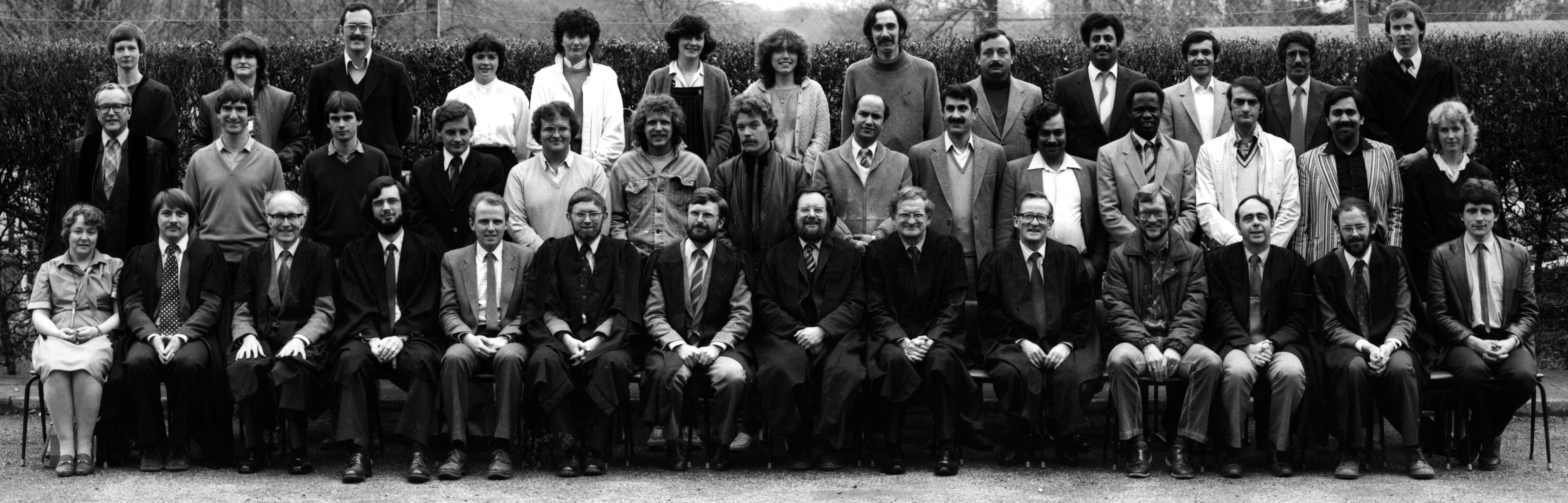 Geography Department Postgraduate Group Photo from 1983